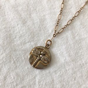 Rachel Abroms Mad Coin Dragonfly Necklace